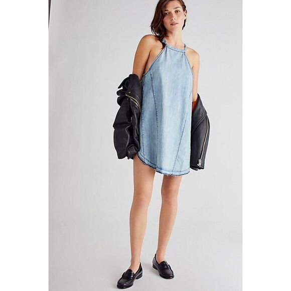 Free People Isabella Denim Tunic Size S - Picture 1 of 5